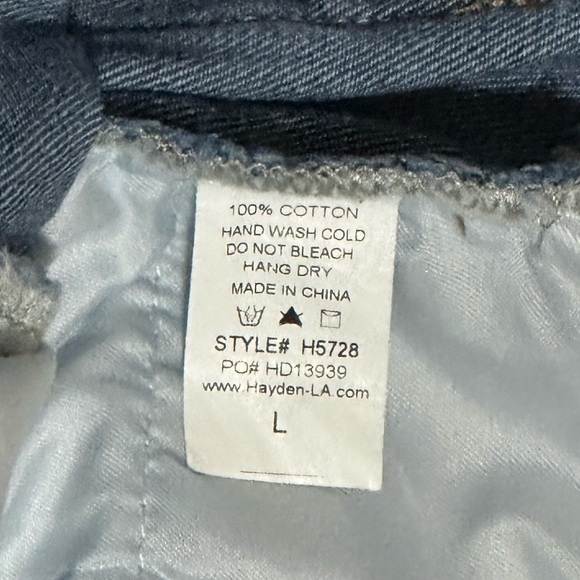 Hayden Distressed Jean Skirt-Size Large (NWT) - Picture 5 of 5